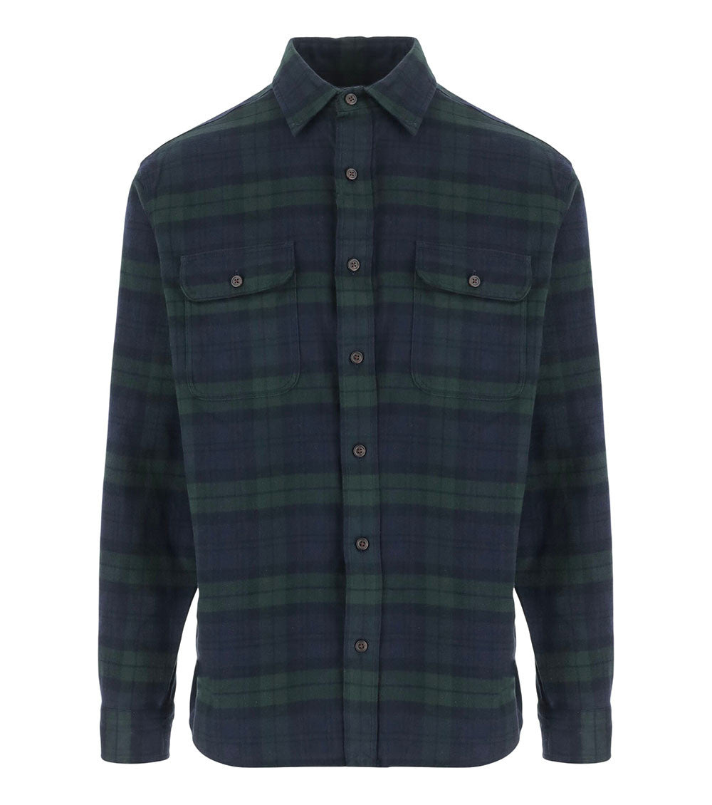 Blue Regular Plaid Shirt 1