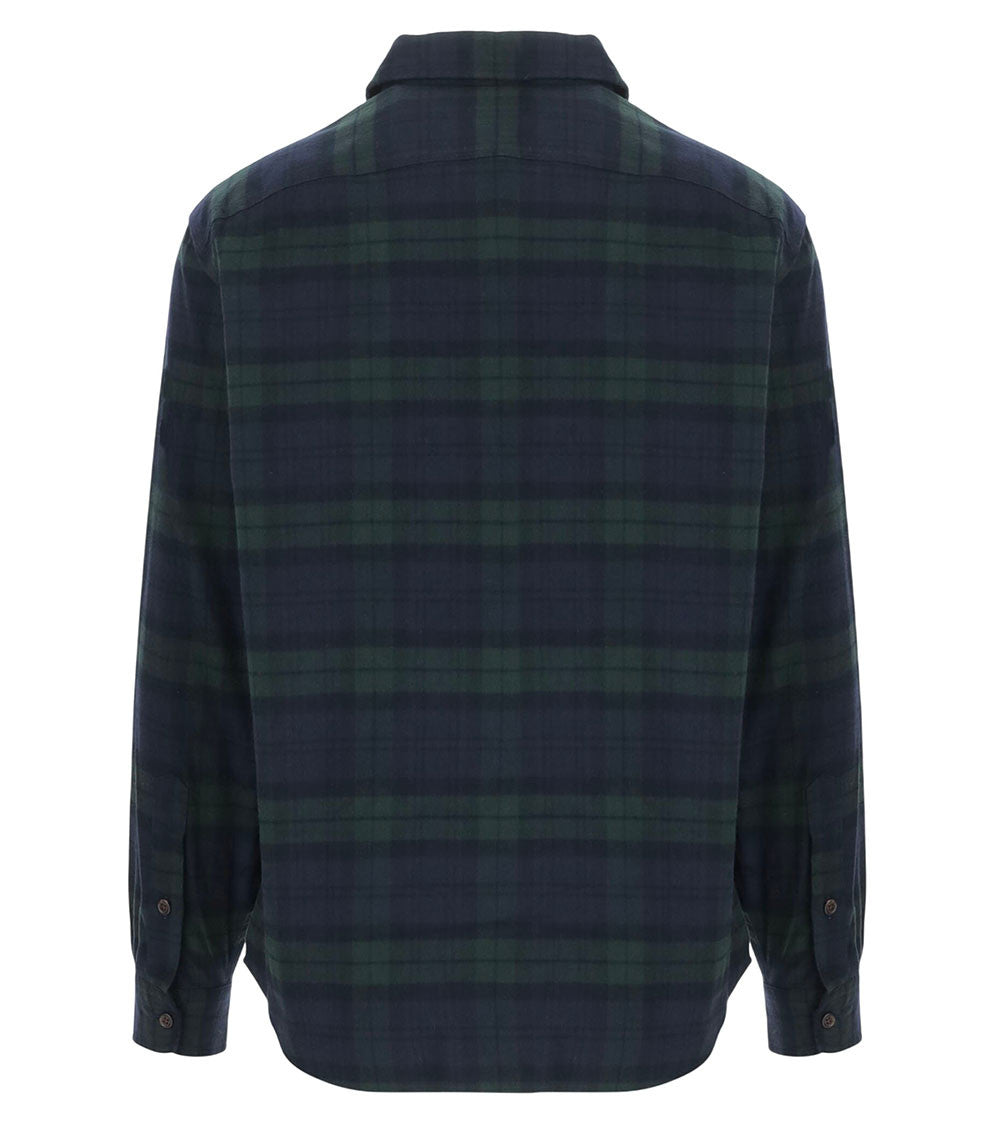 Blue Regular Plaid Shirt 2