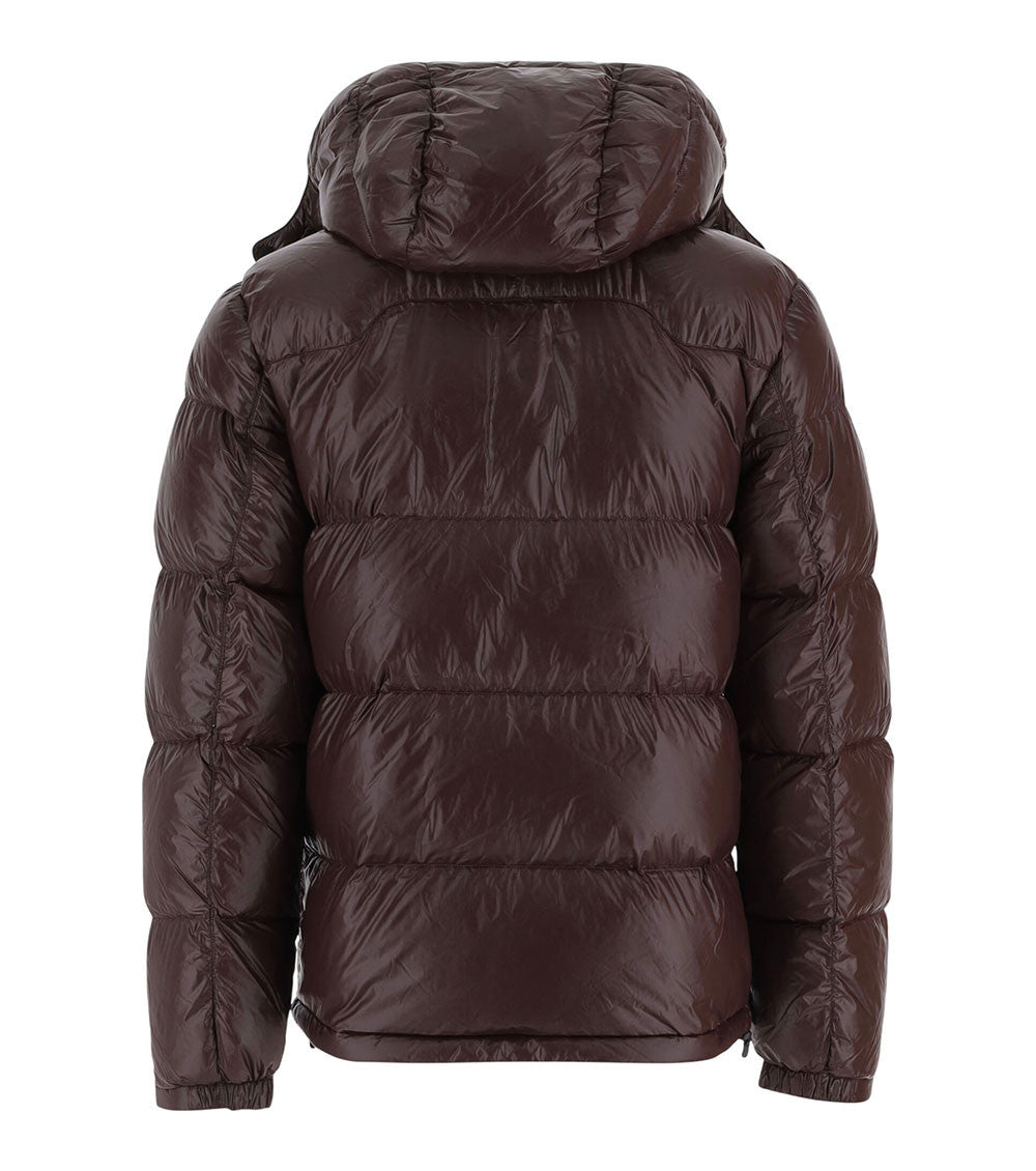 Brown Quilted Hood Jacket 2