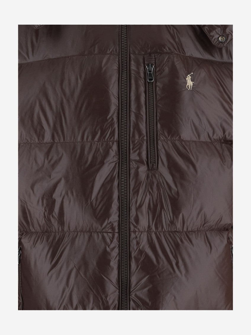 Brown Quilted Hood Jacket 3