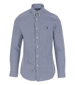 Blue Slim Gingham Shirt 1