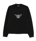 Black Crew Neck Sweatshirt 1
