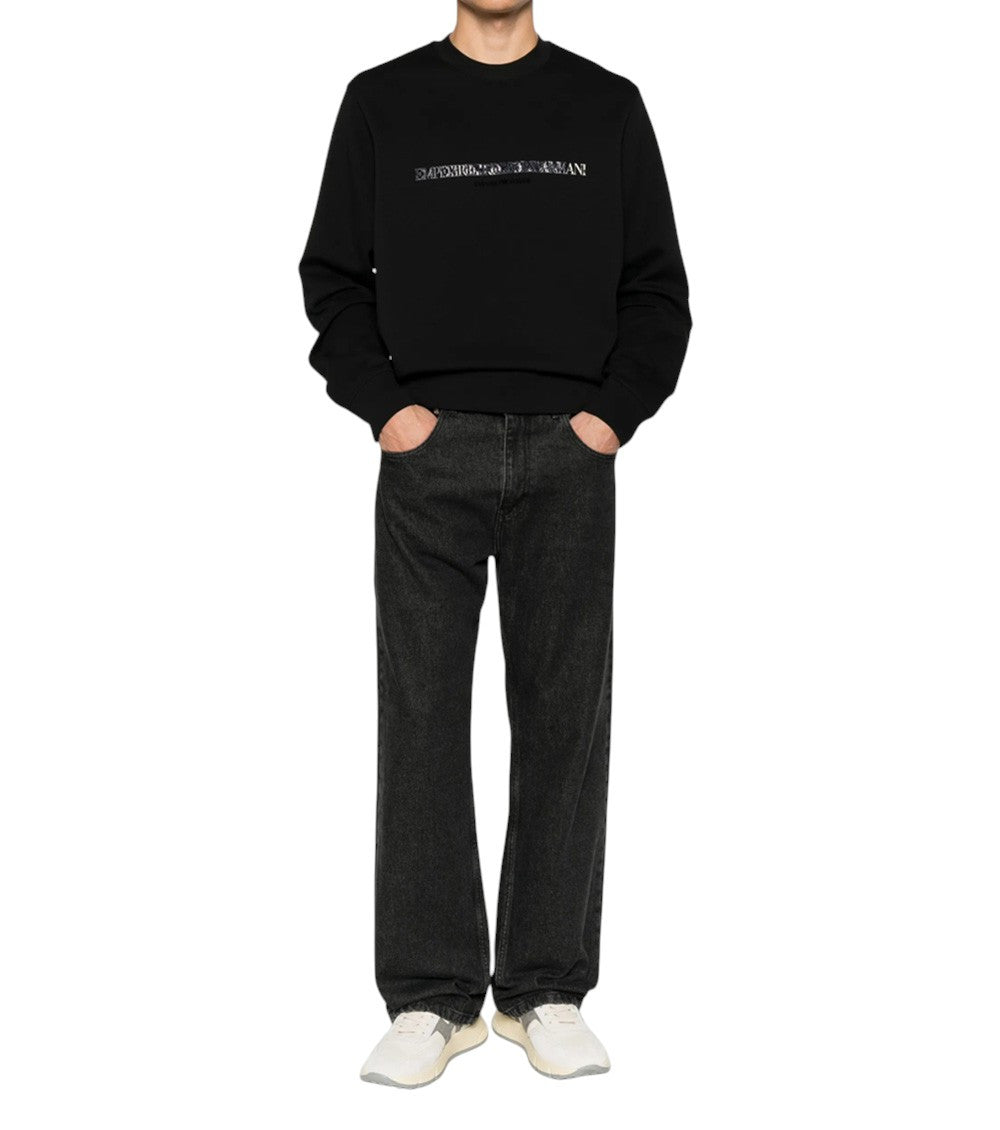 Black Crew Neck Sweatshirt 2