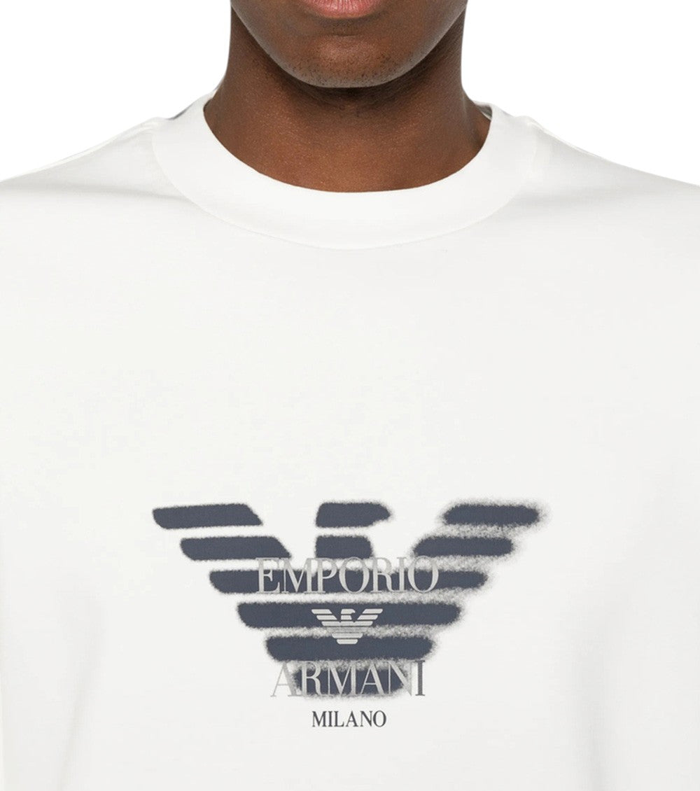 White Crew Neck Sweatshirt 4