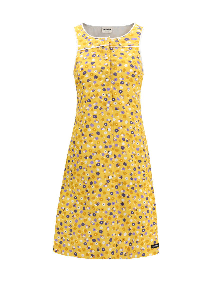 Yellow Round Neck Midi Dress 3