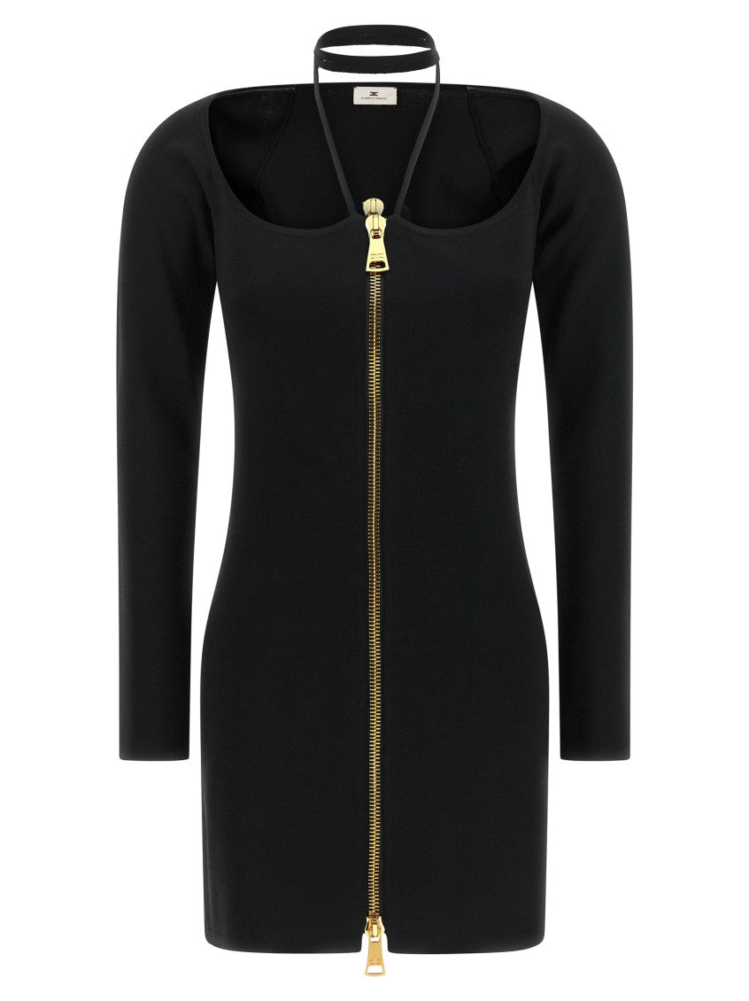 Black Halter Neck Mini Dress 1