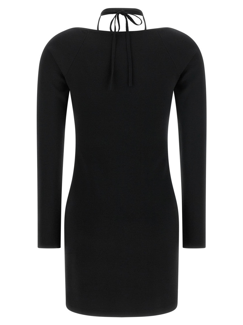 Black Halter Neck Mini Dress 2