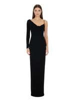 Black One Shoulder Maxi Dress 1
