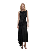 Black Cowl Neck Midi Dress 1