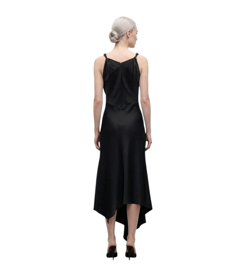 Black Cowl Neck Midi Dress 2