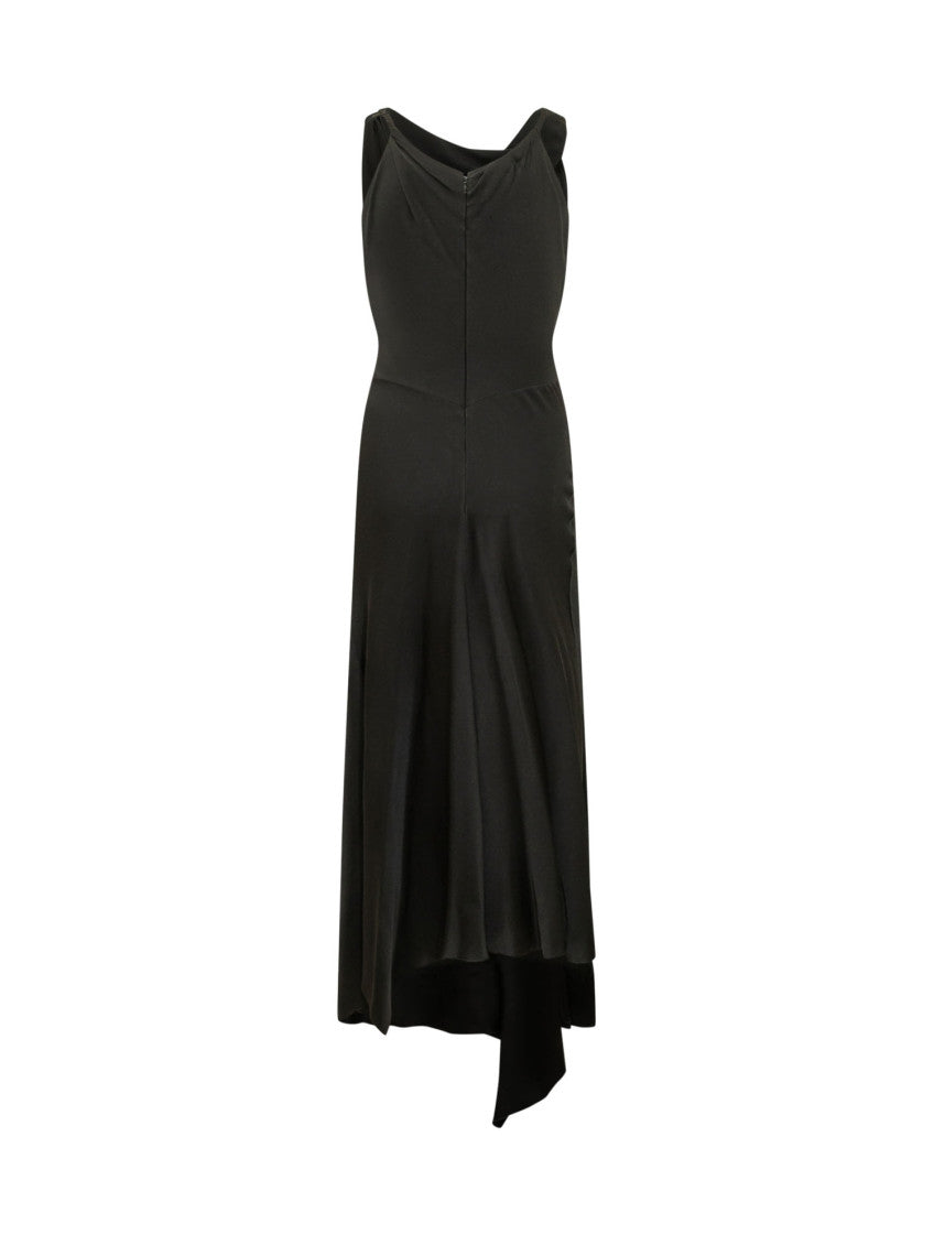 Black Cowl Neck Midi Dress 4