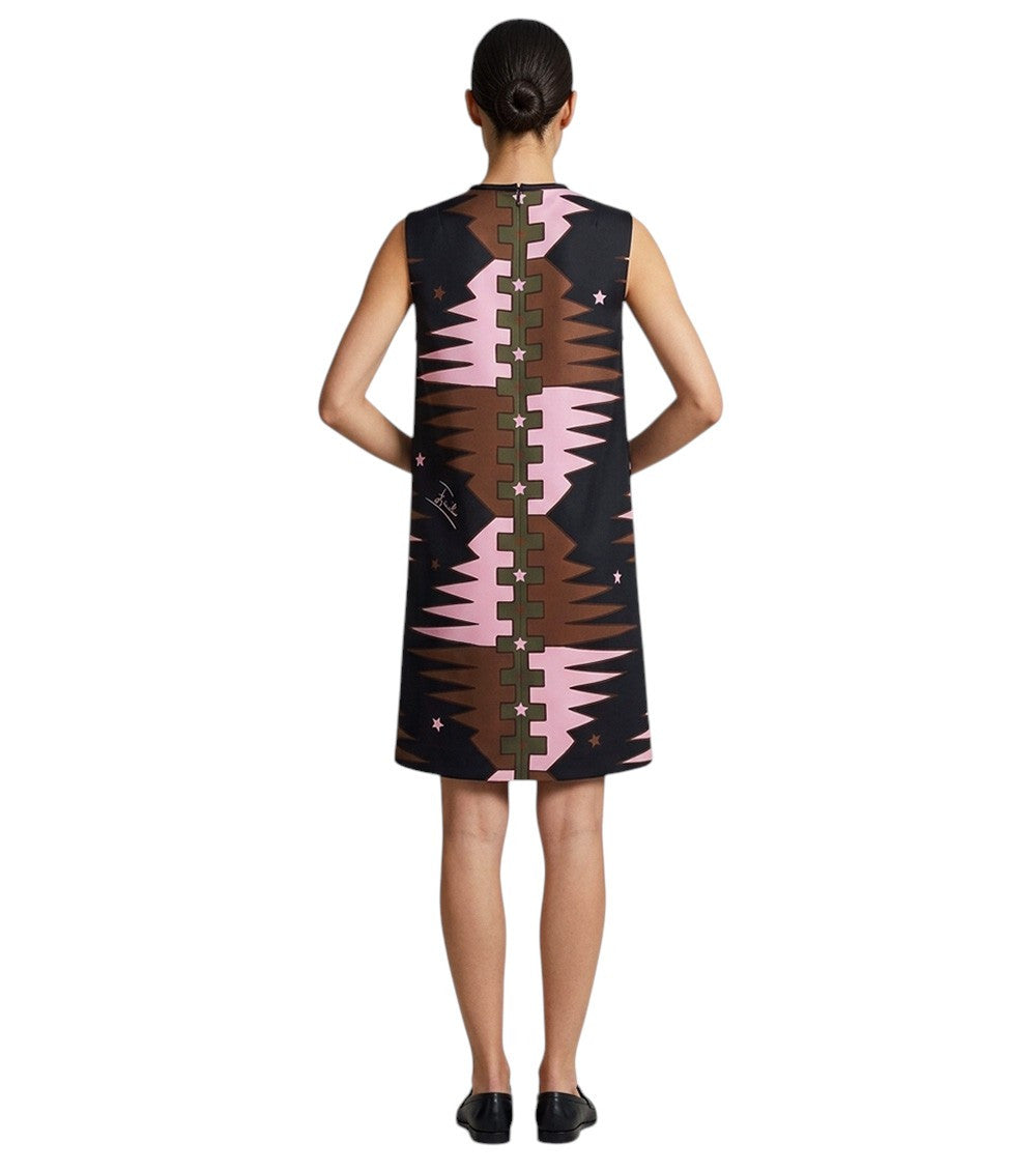 Multicolor Round Neck Mini Dress 2