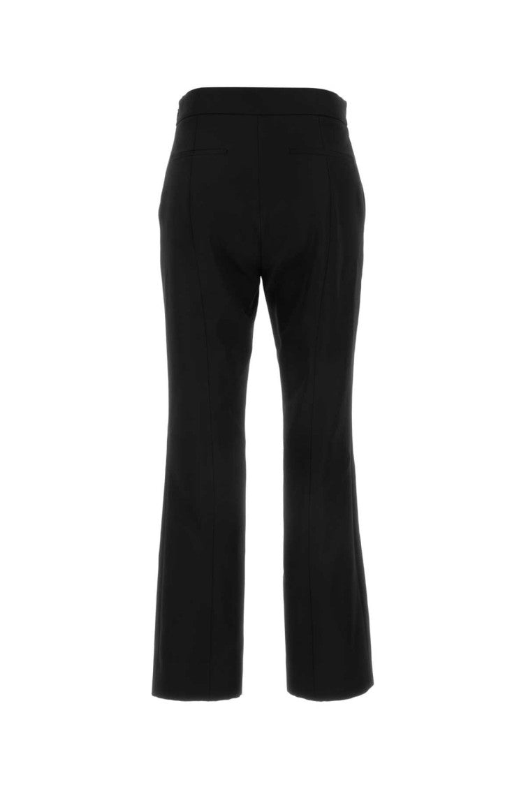Black Embroidered Logo Trousers 2