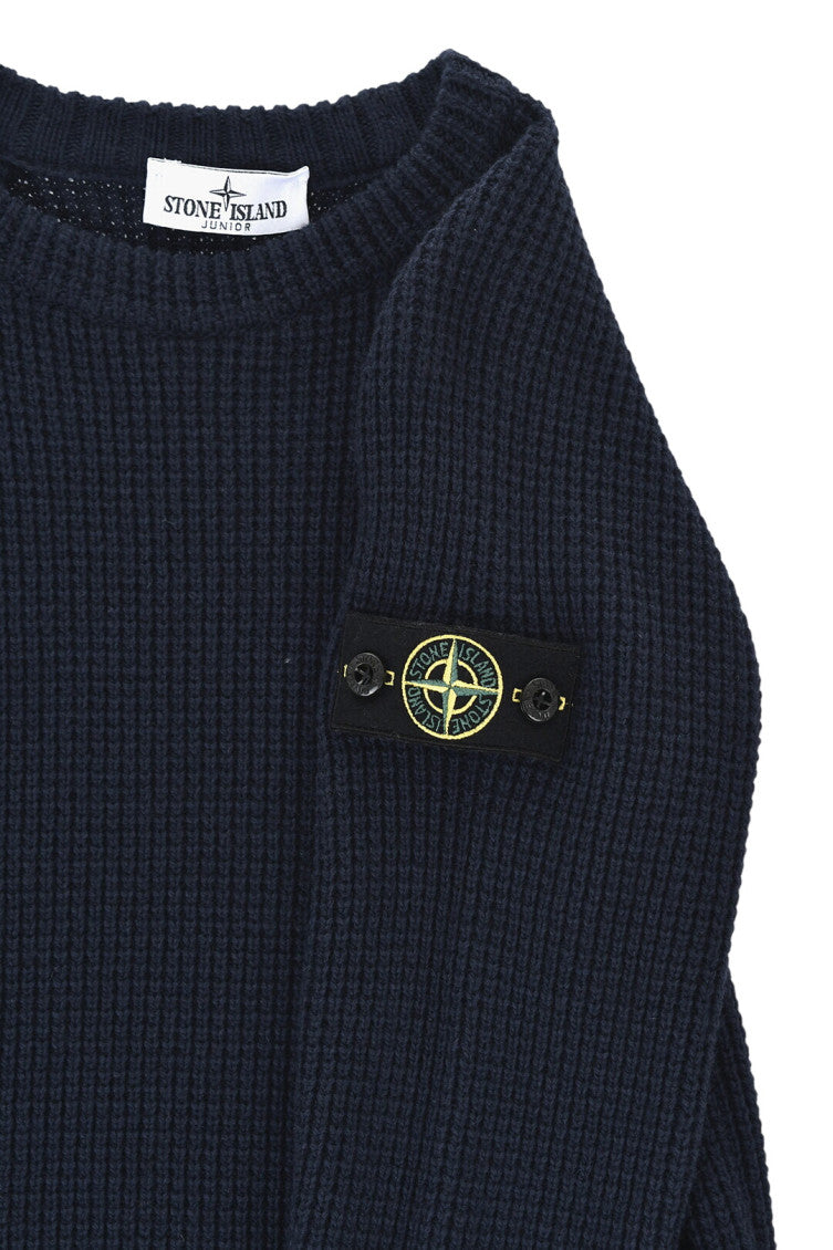 Boys Blue Knitted Sweater 3