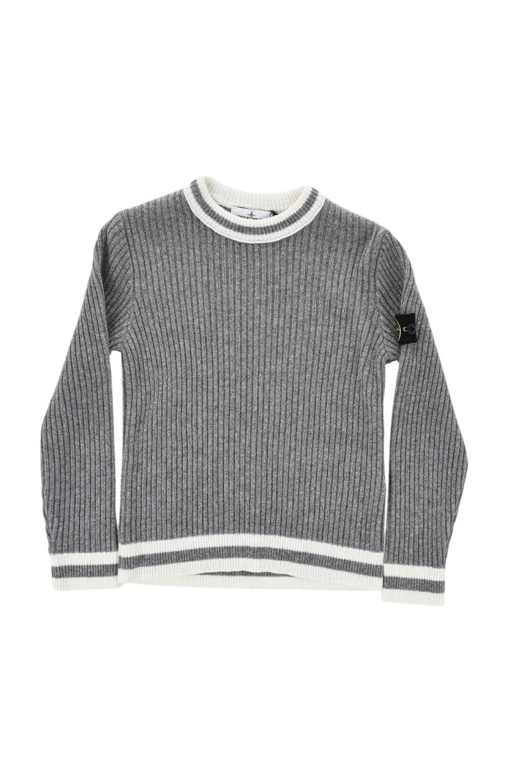 Boys Grey Knitted Sweater 1