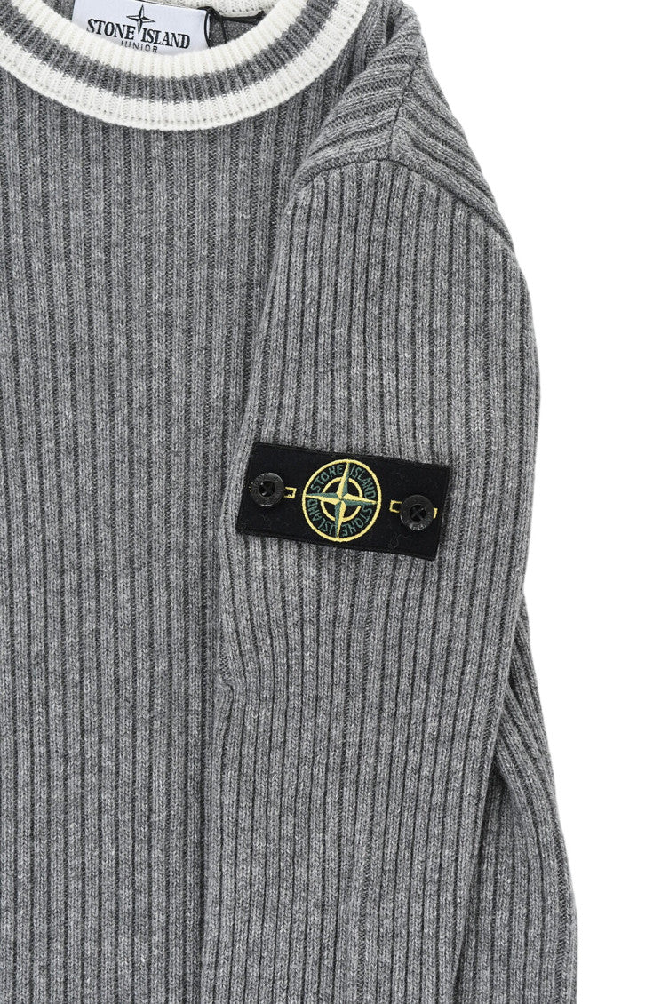 Boys Grey Knitted Sweater 3