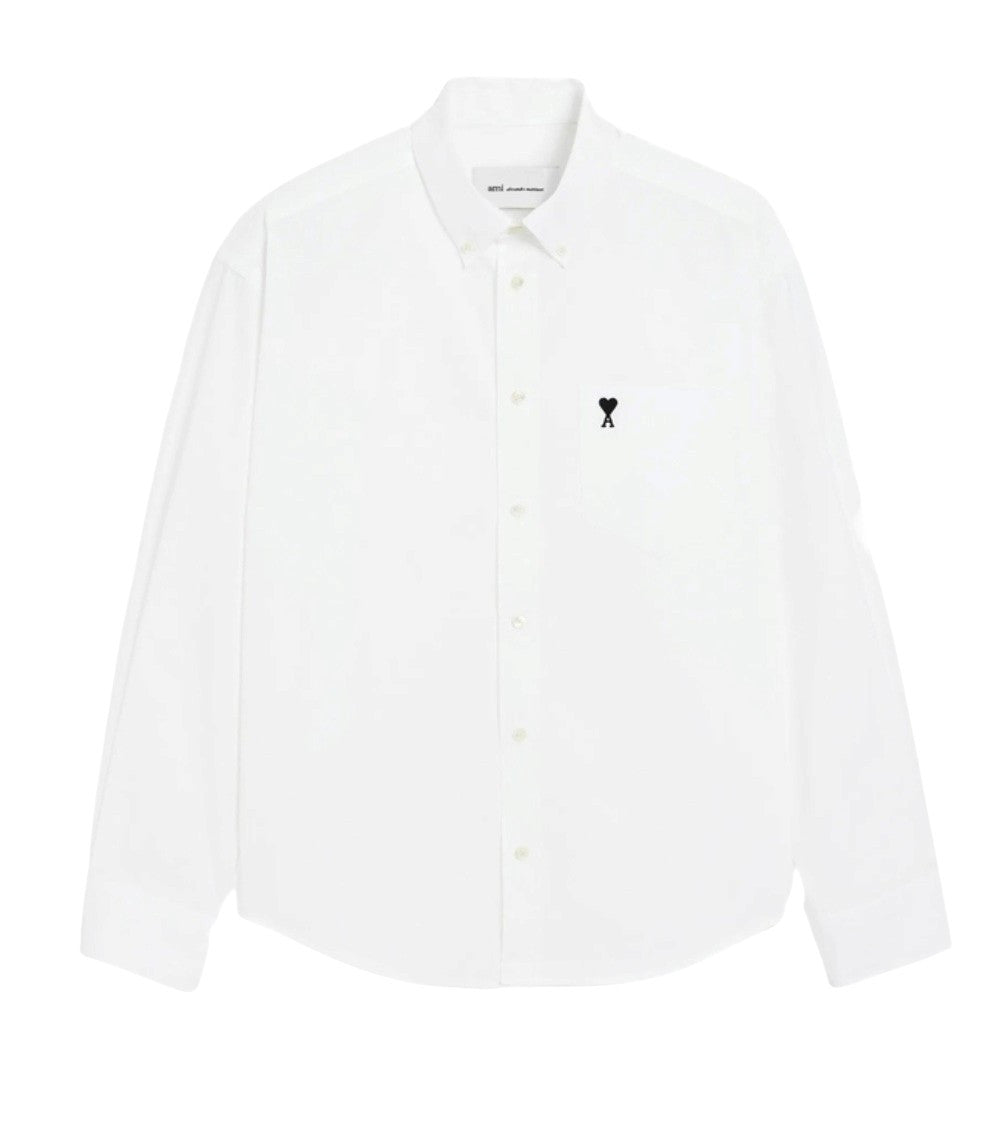 White Boxy Logo Shirt 1