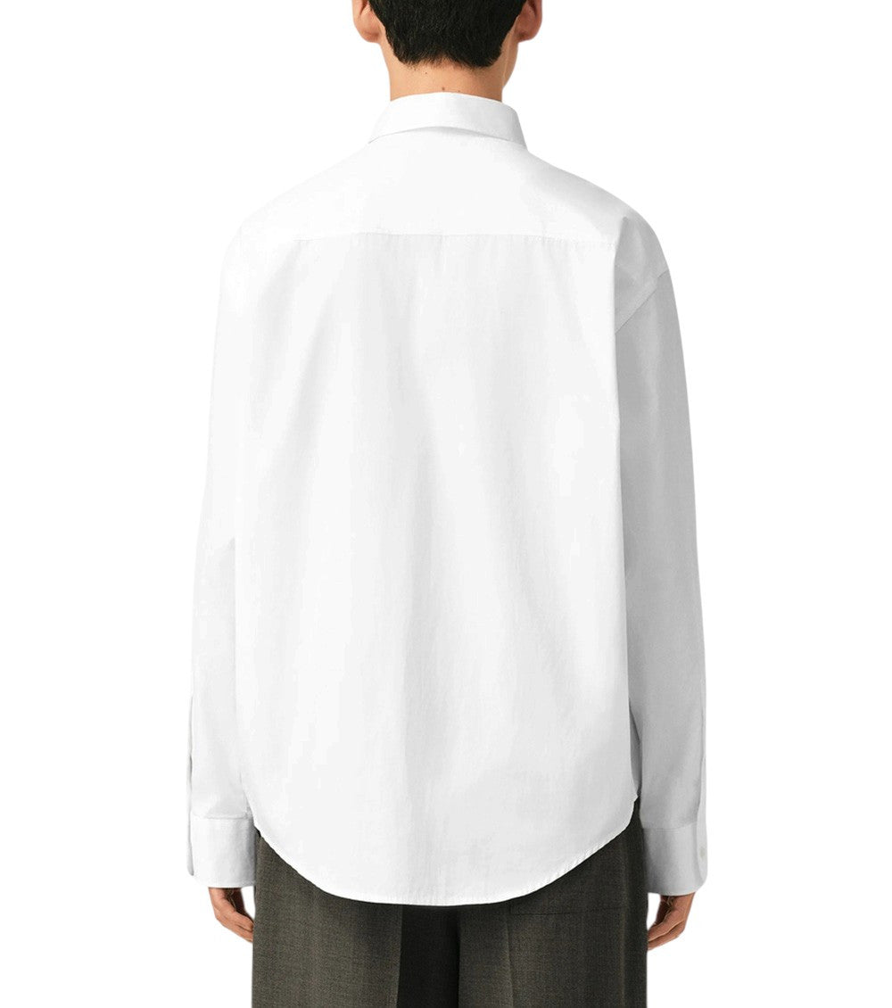 White Boxy Logo Shirt 3