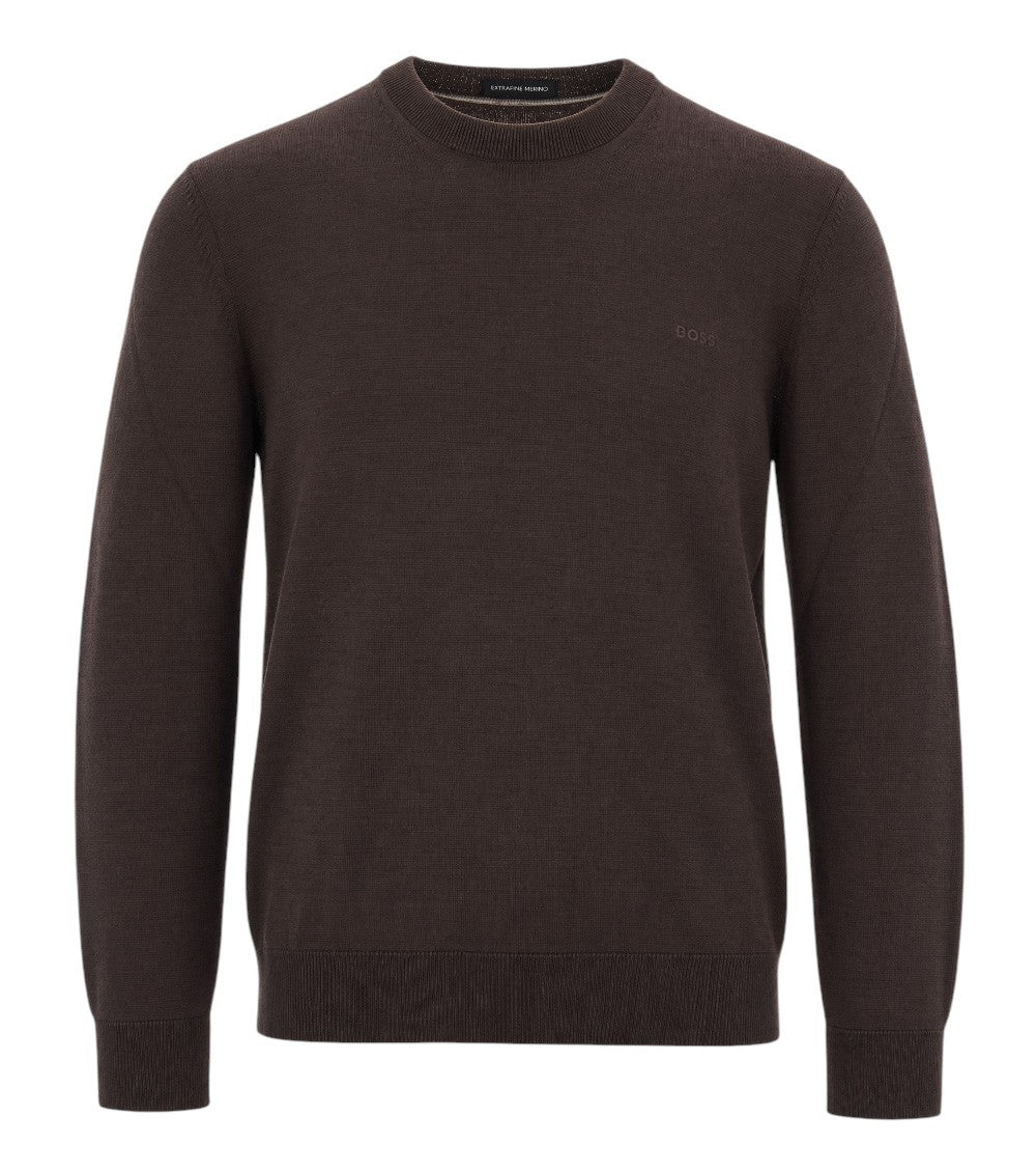 Brown Crew Neck Sweater 1