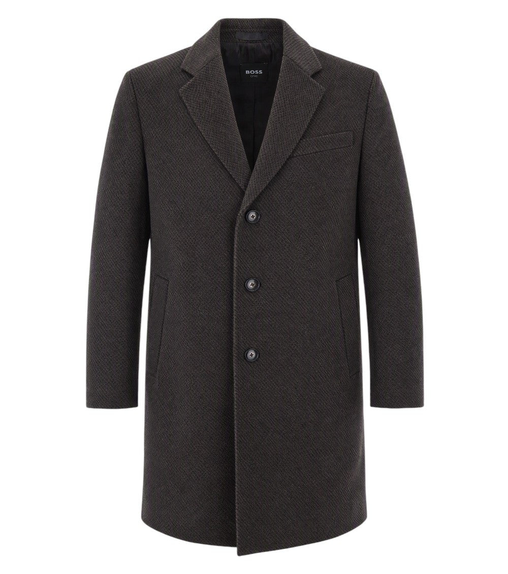 Brown Notched Lapel Coat 1