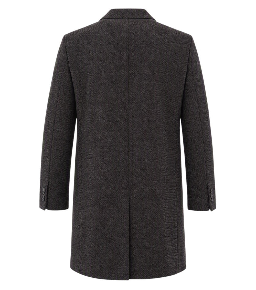 Brown Notched Lapel Coat 2
