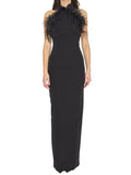 Black Halter Neck Maxi Dress 1