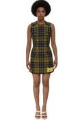 Khaki Crew Neck Mini Dress 1