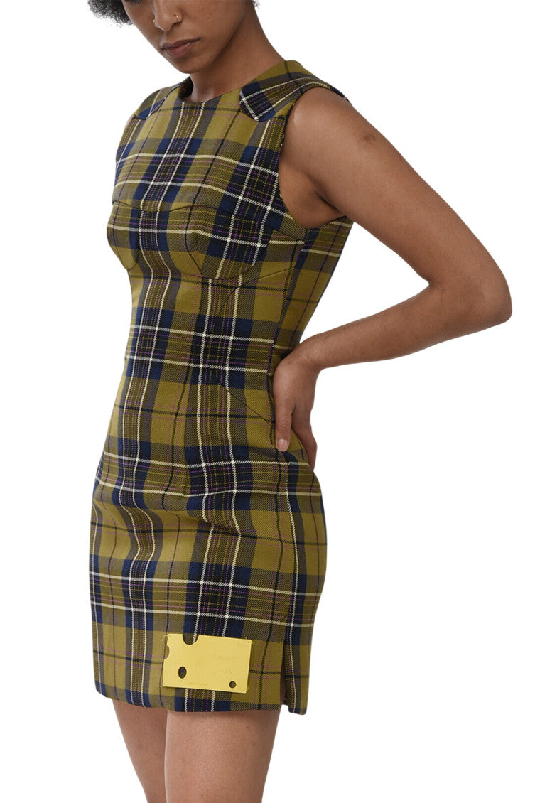Khaki Crew Neck Mini Dress 3