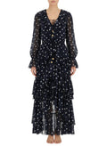 Black V Neck Maxi Dress 1