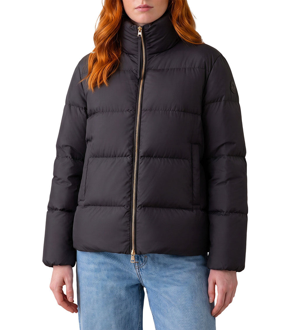 Black Mock Collar Jacket 1