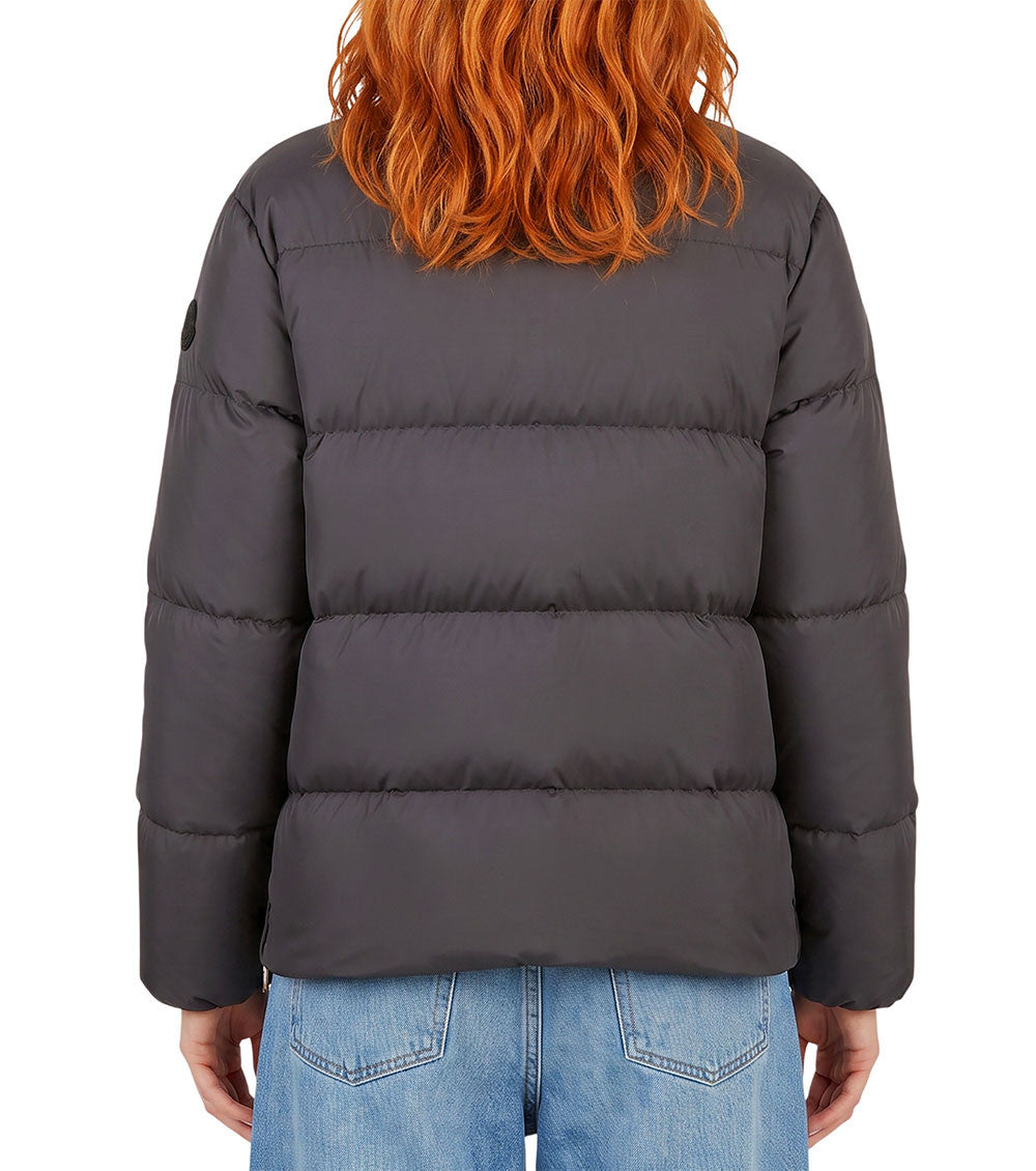 Black Mock Collar Jacket 2