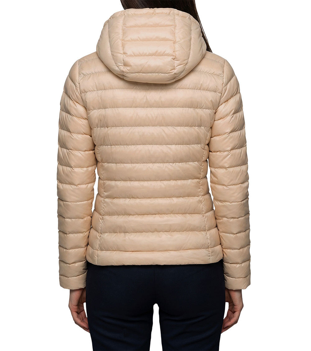 Beige Solid Hood Jacket 2