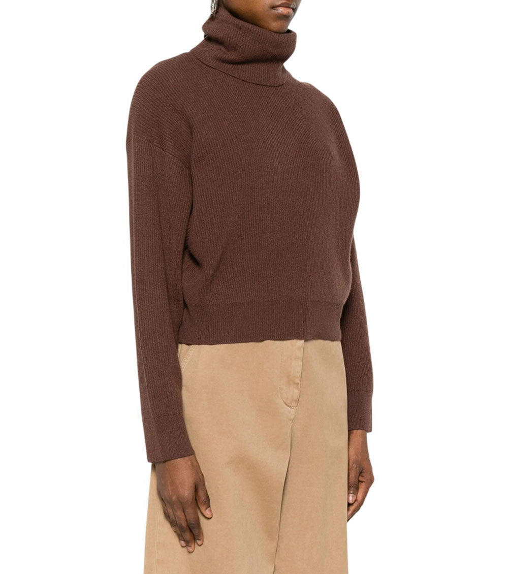 Brown Turtle Neck Sweater 2