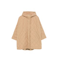 Beige Quilted Hood Sweater 1