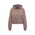 Brown Solid Hood Sweater 1