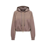 Brown Solid Hood Sweater 1