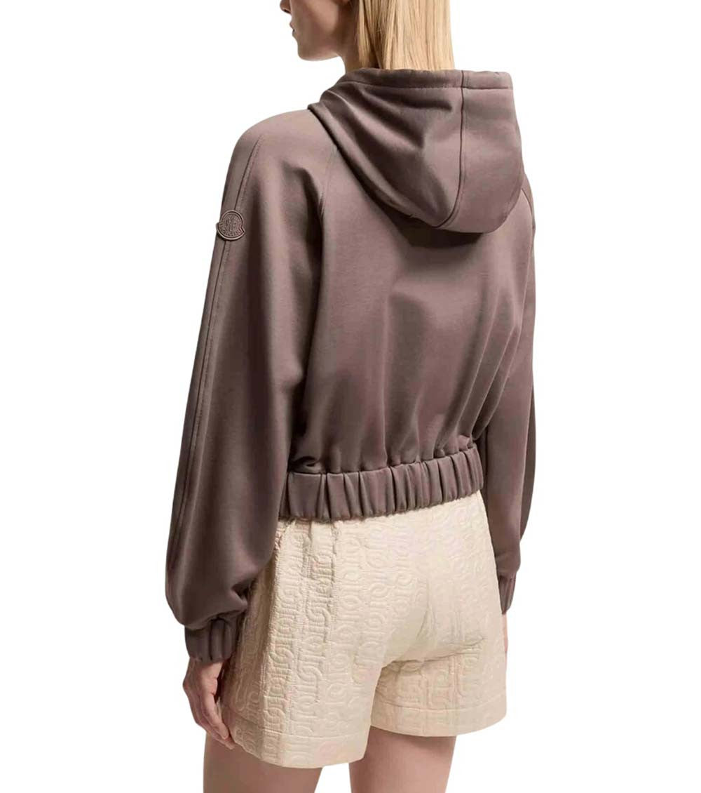 Brown Solid Hood Sweater 3