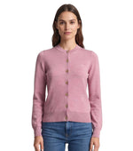 Pink Crew Neck Cardigan 1