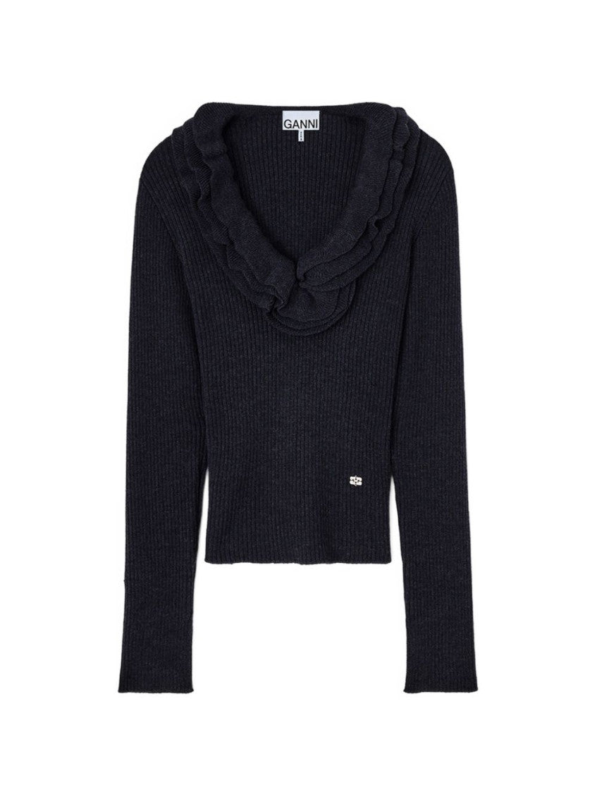 Black Cowl Neck Top 3