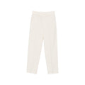 White Flat Front Pants 1
