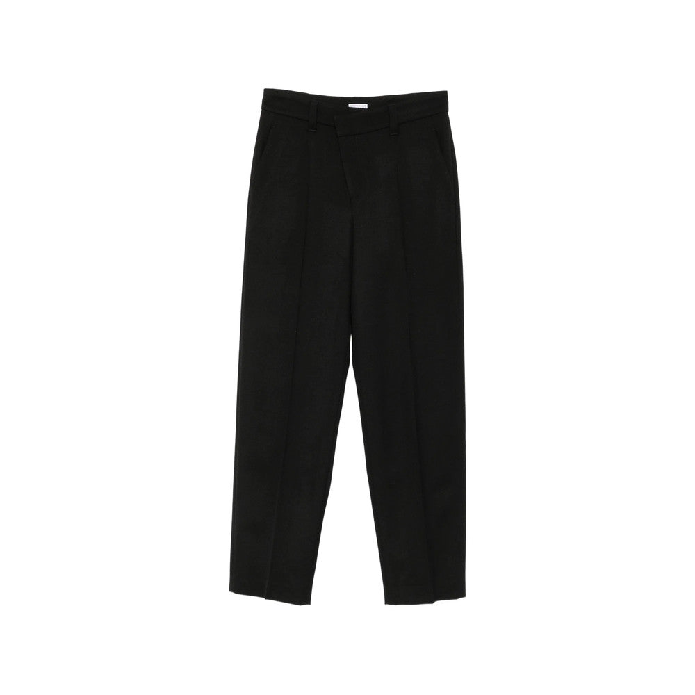 Black Flat Front Pants 1