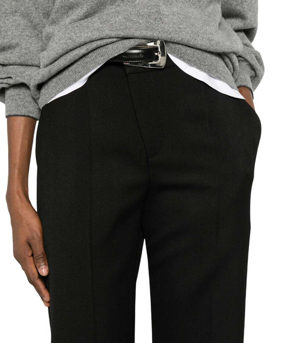 Black Flat Front Pants 5