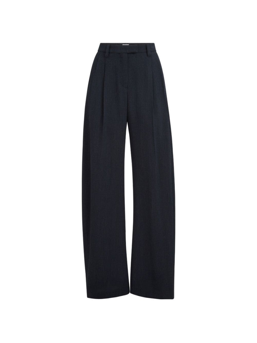 Black Tailored Pleated Pants 3