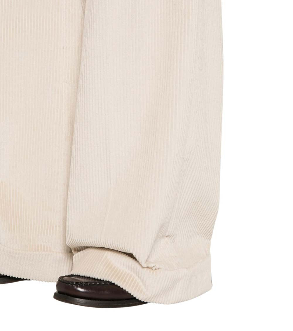 Off White Regular Flat Front Pants 5