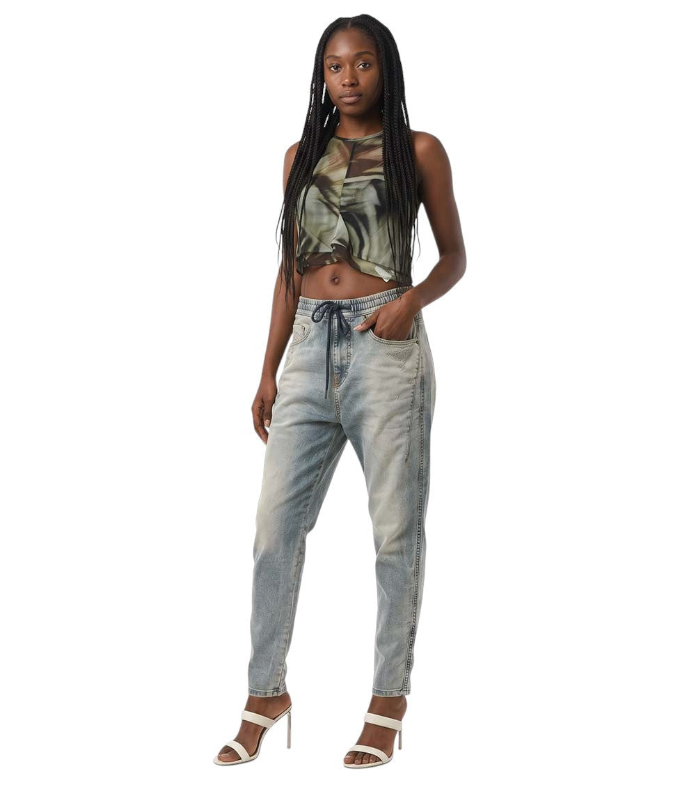 Light Blue Mid Rise Jeans 4