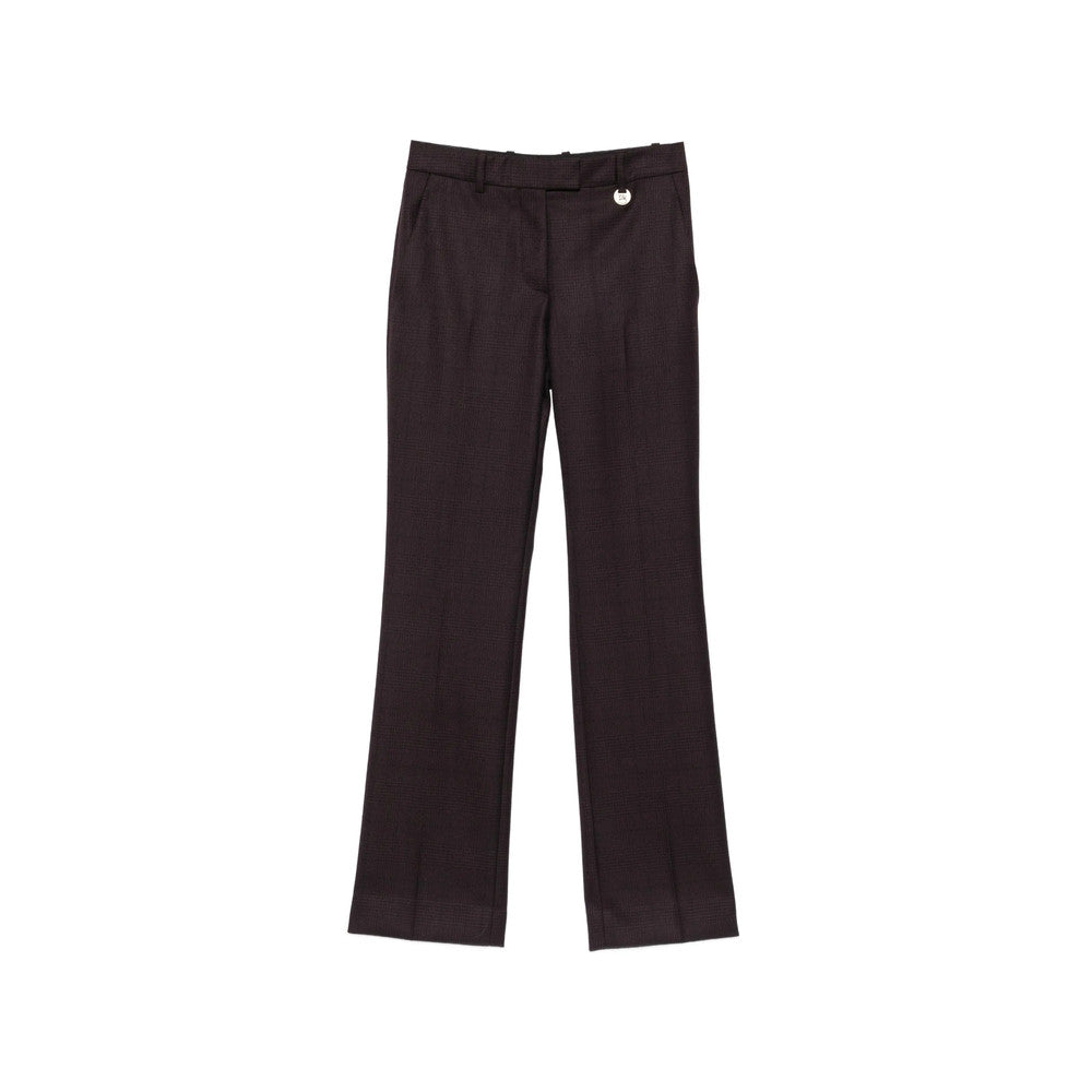Dark Brown Tailored Flat Front Pant 1