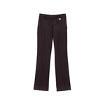 Dark Brown Tailored Flat Front Pant 1