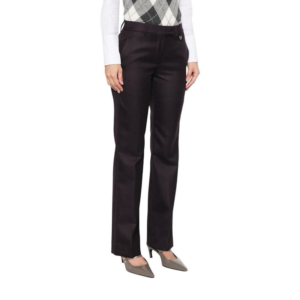 Dark Brown Tailored Flat Front Pant 3