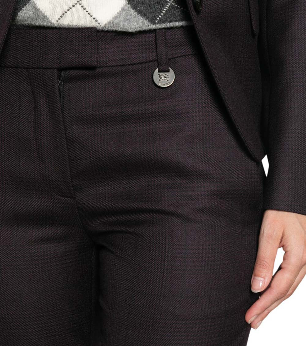 Dark Brown Tailored Flat Front Pant 5