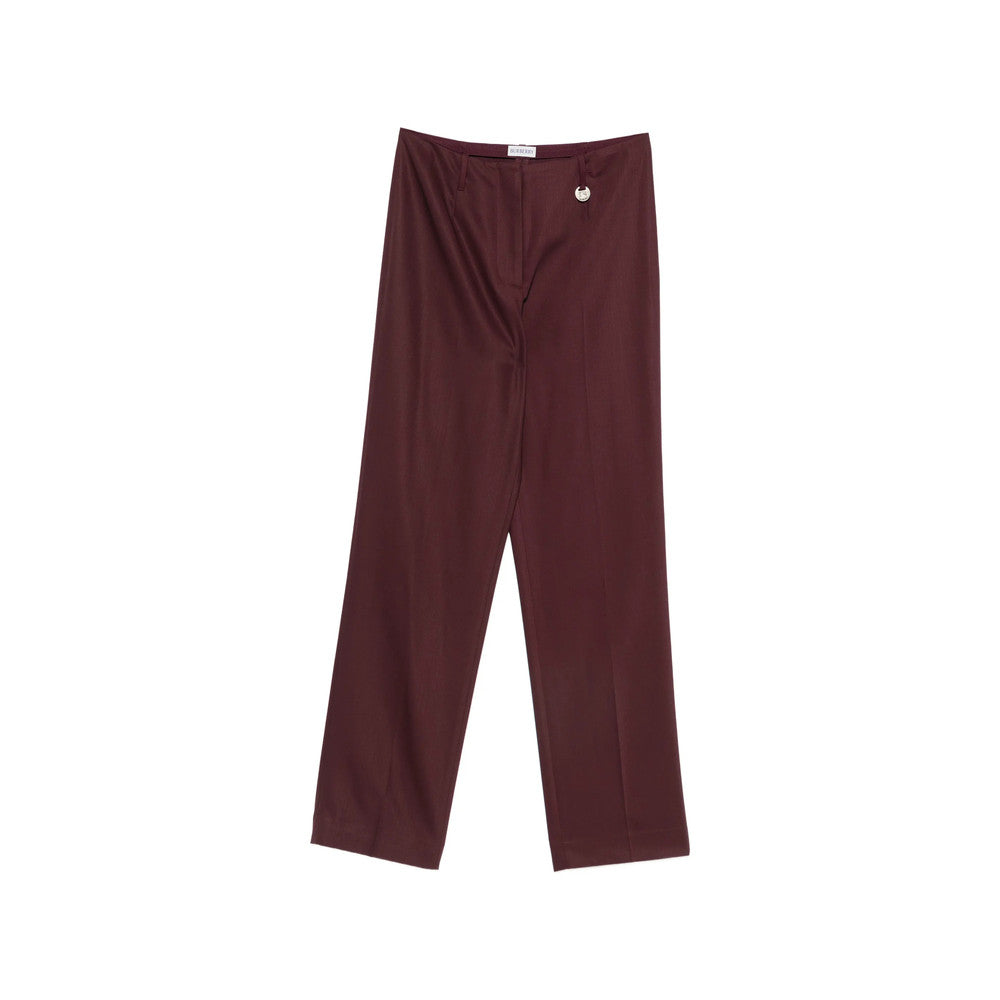 Red Flat Front Pants 1